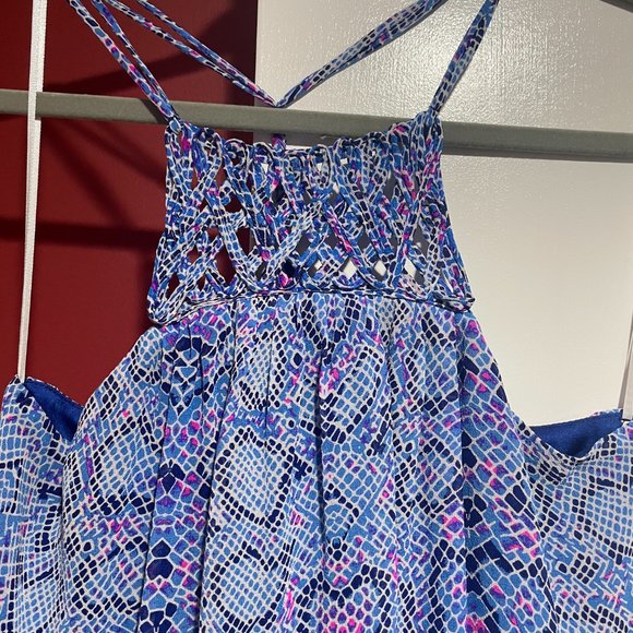 Alice & Trixie Cutaway Halter Dress with Braided Front Panel Size S (Excellent) - Picture 2 of 4